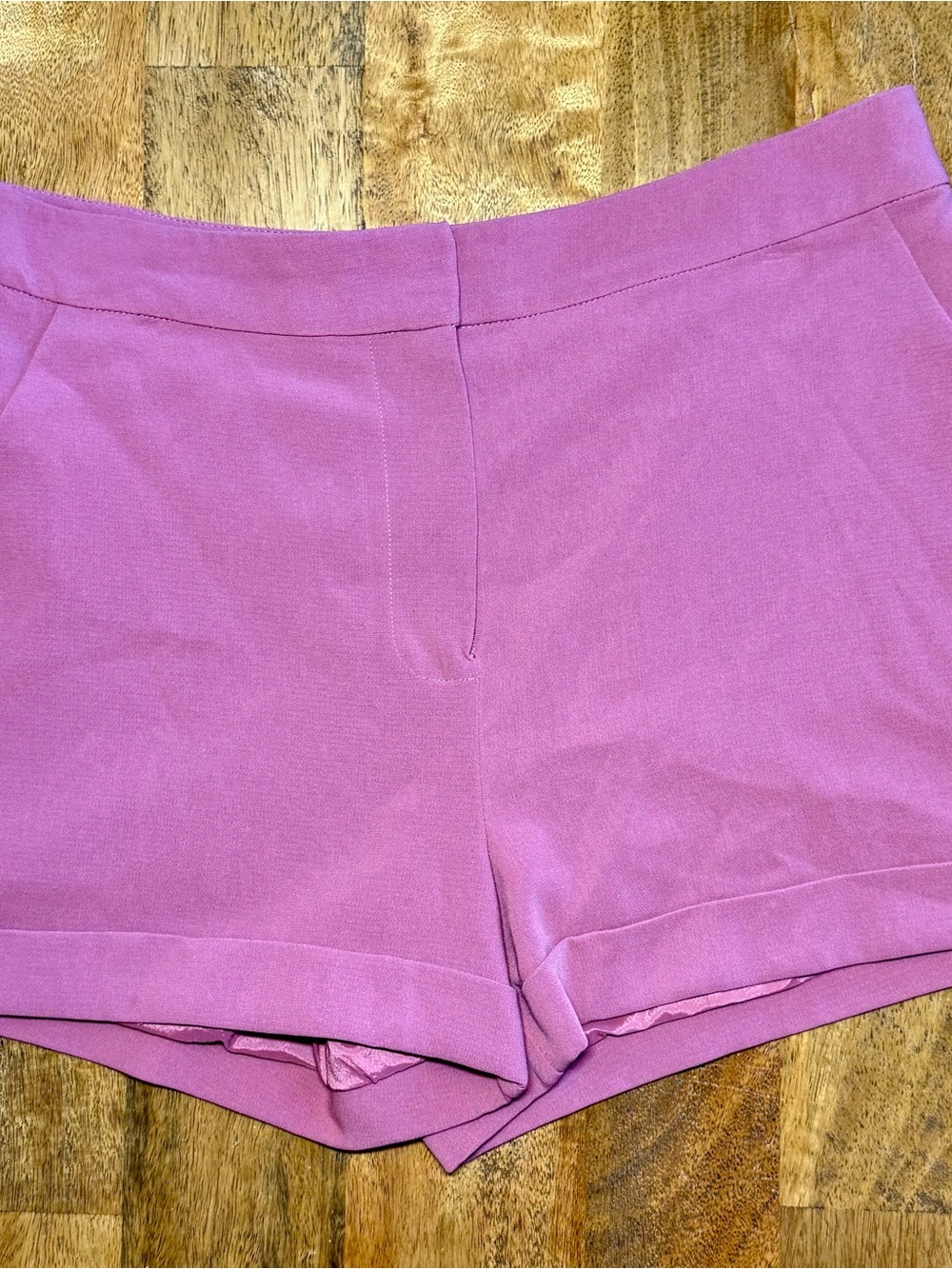 cinq a sept Pink High-Rise Tailored Shorts